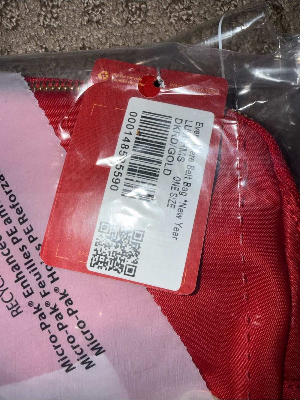 lululemon athletica Lunar New Year Red Everywhere Belt Bag NWT - Picture 2 of 4